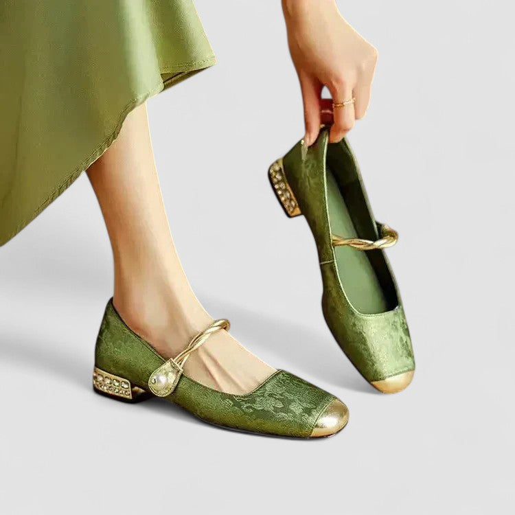 Satin Babies Jewel Heel Camille