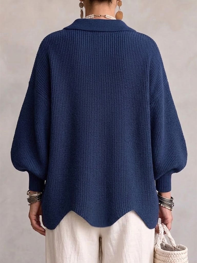 Victory | Oversized cardigan with large golden buttons